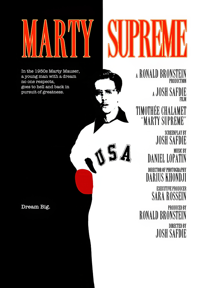 Marty Supreme Movie Poster