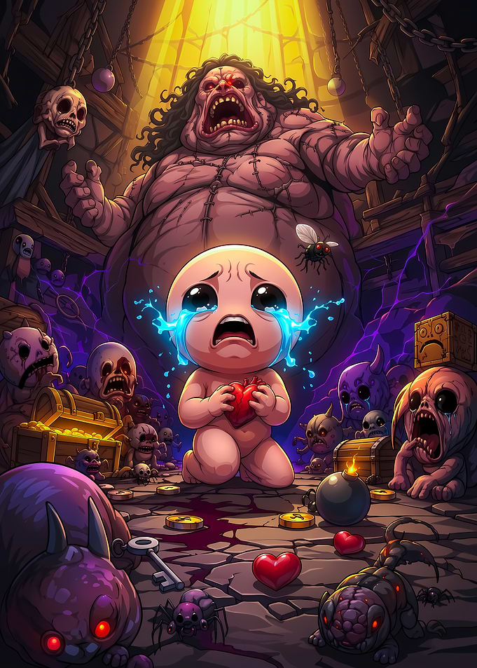 The Binding of Isaac Game Art