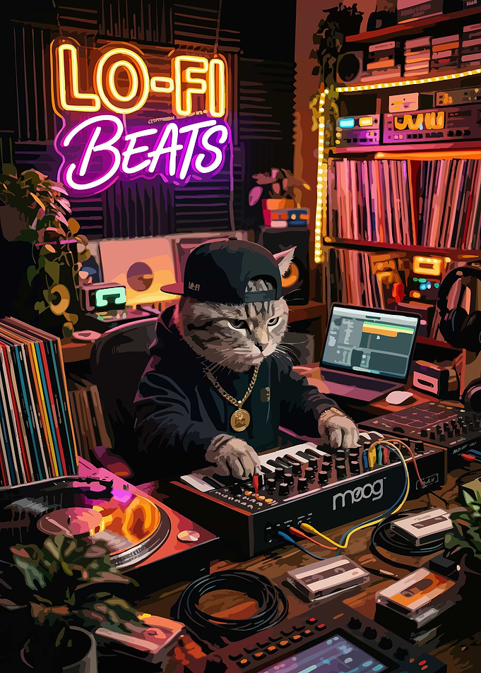 Lo-Fi Beats Cat Music Producer