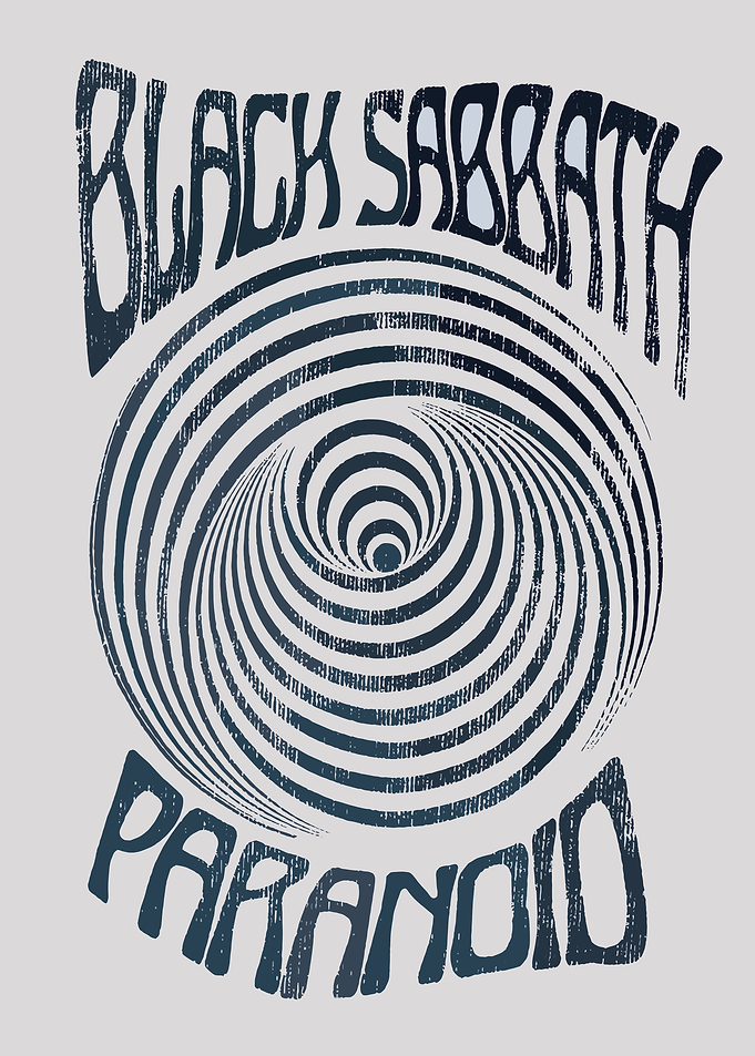 Black Sabbath Paranoid Spiral Graphic