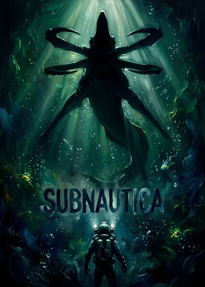 Subnautica Underwater Horror Game Poster