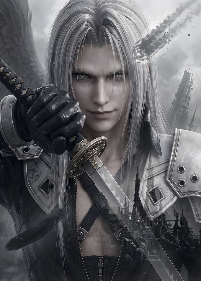 Sephiroth Final Fantasy VII Portrait