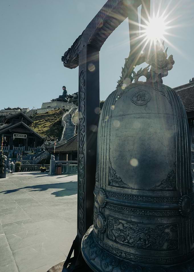 Large Bronze Temple Bell at Fansipan