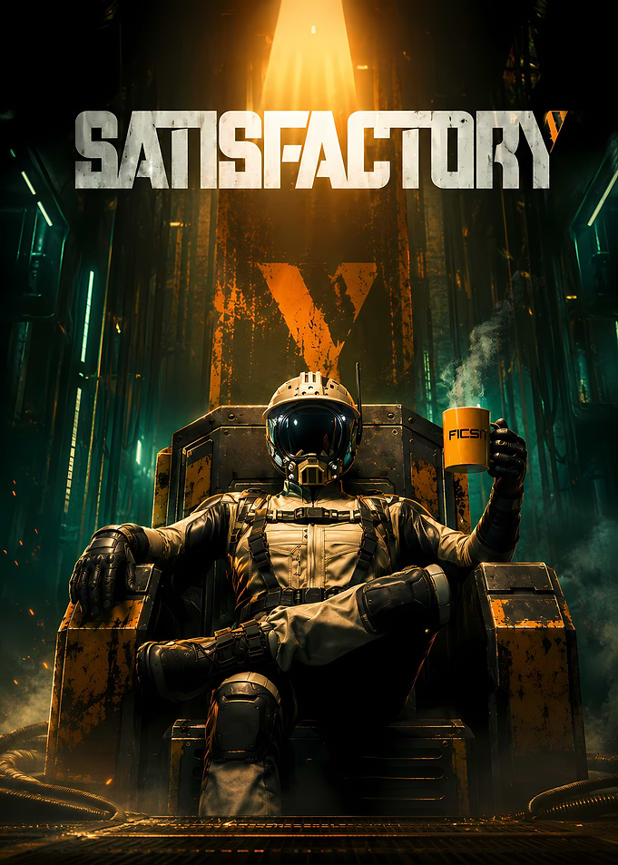 Satisfactory Game Poster with Pioneer