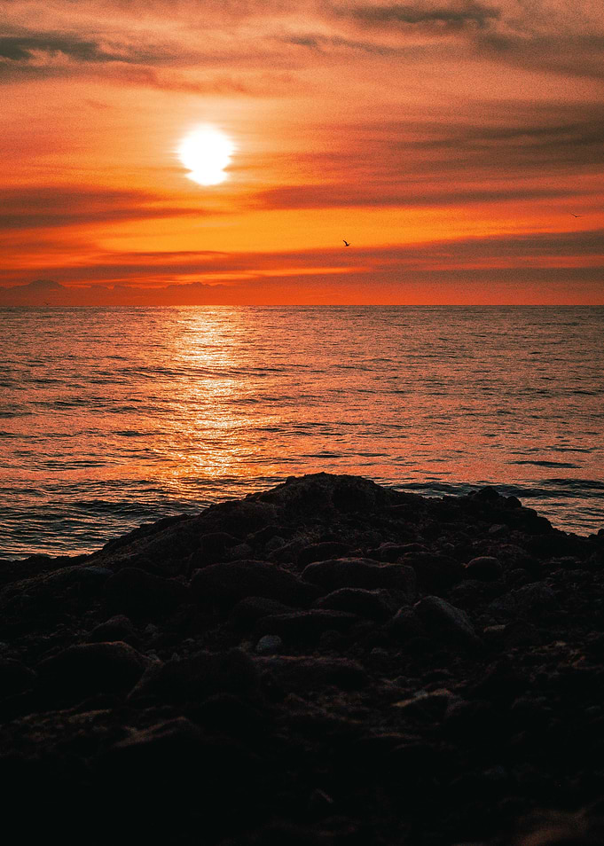 Vibrant French Riviera Sunset