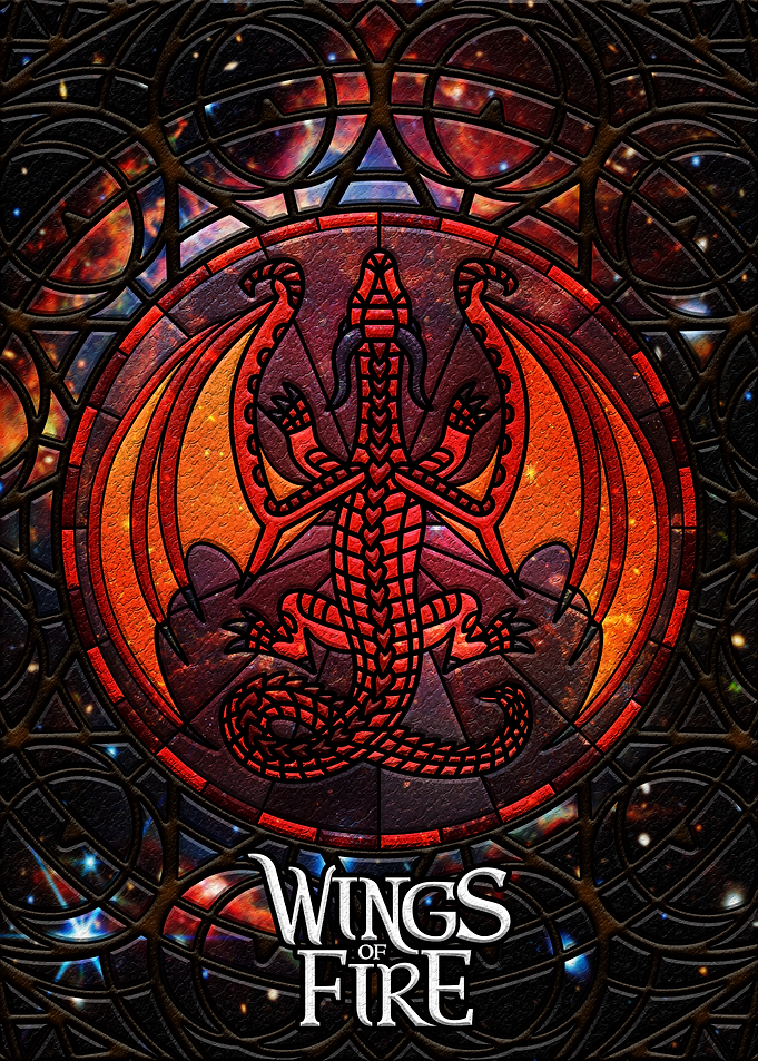 Wings of Fire Stained Glass Dragon