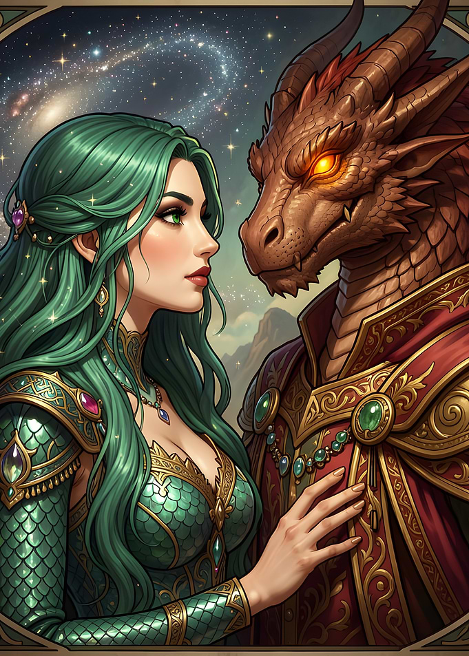 Mythical Princess and her Dragon Love