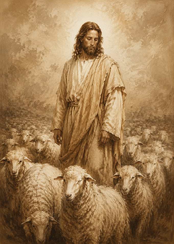 Jesus the Good Shepherd Painting