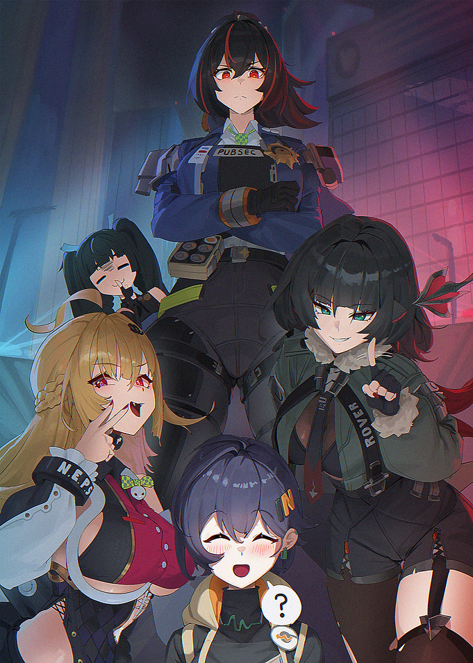 Zenless Zone Zero Character Group Illustration