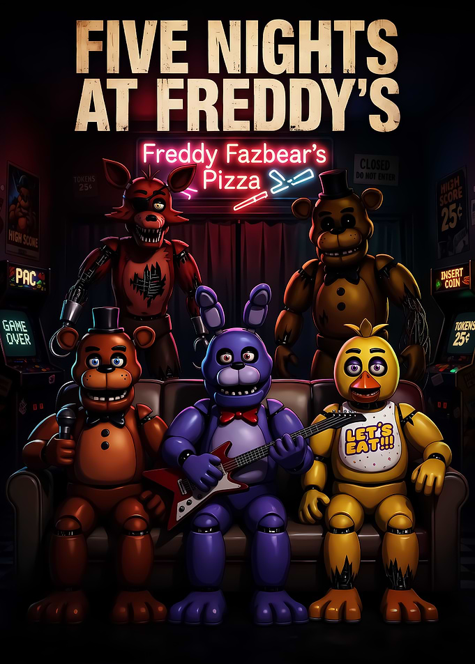Five Nights at Freddy's Character Poster