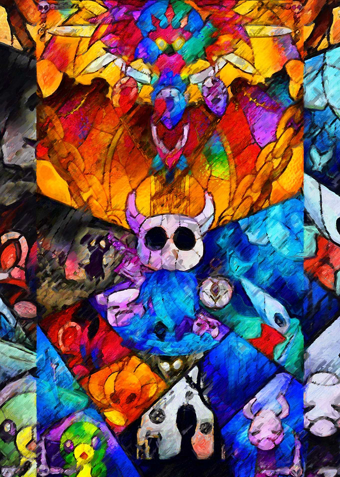 Hollow Knight Stained Glass Art