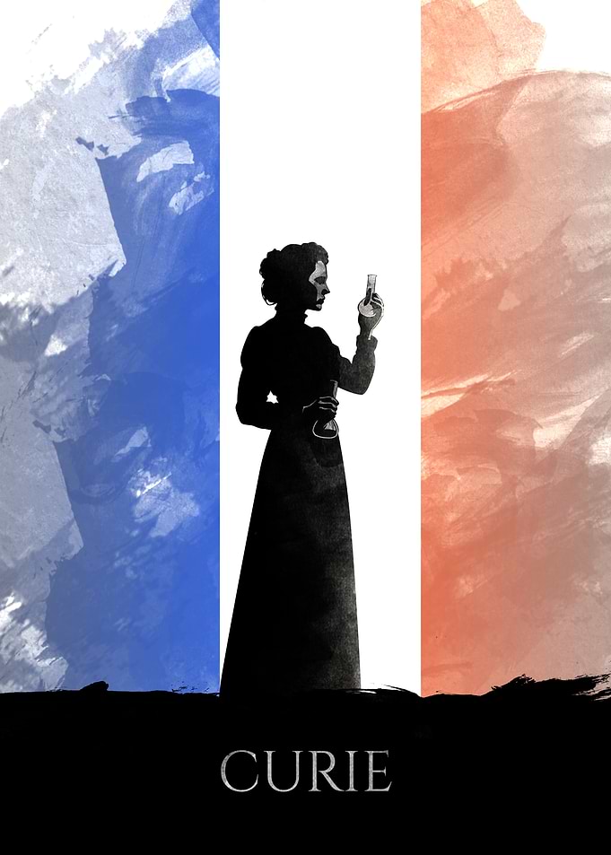 Marie Curie Minimalist Poster