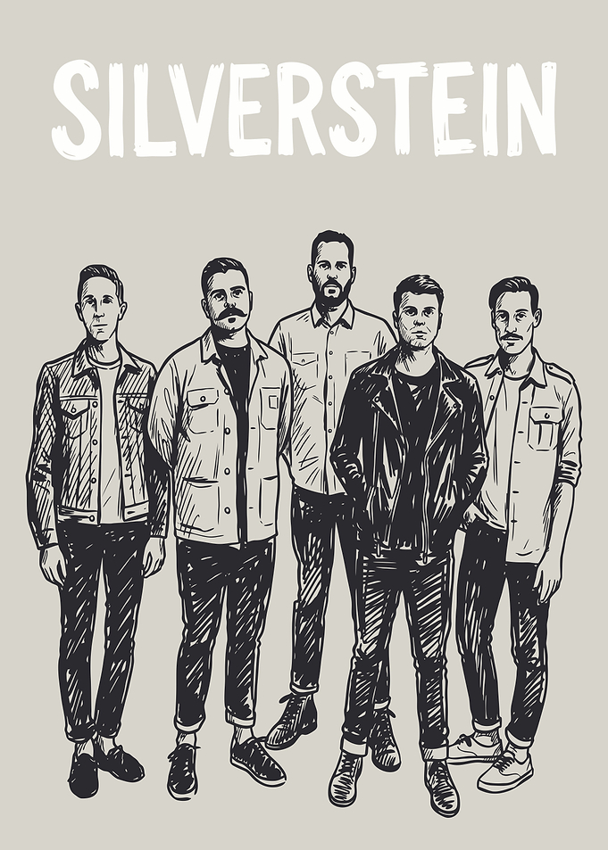Silverstein Band Illustration Poster