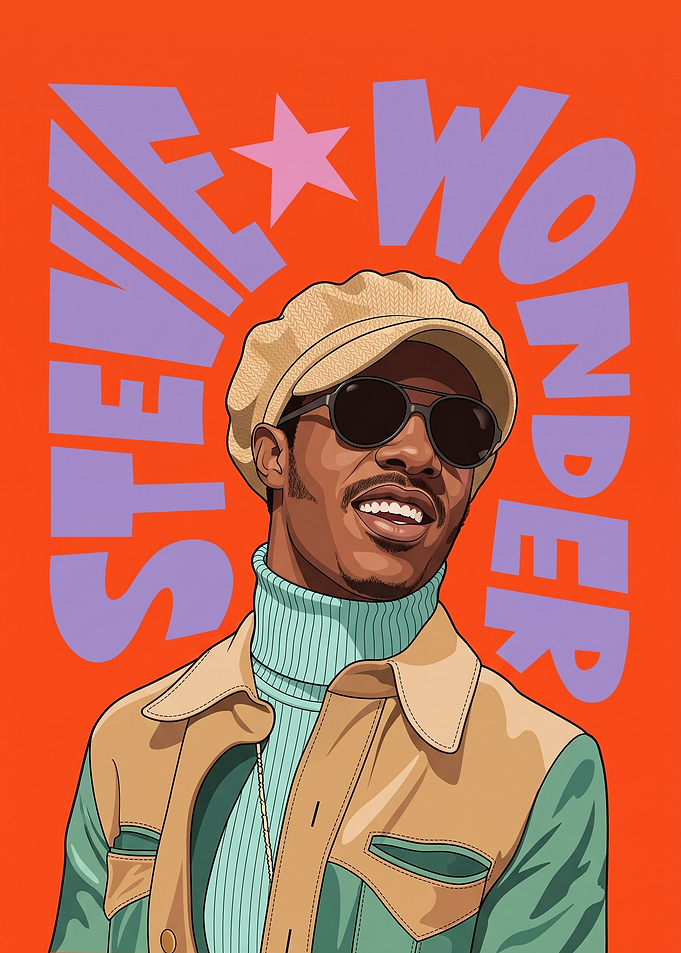 Stevie Wonder Musician Portrait