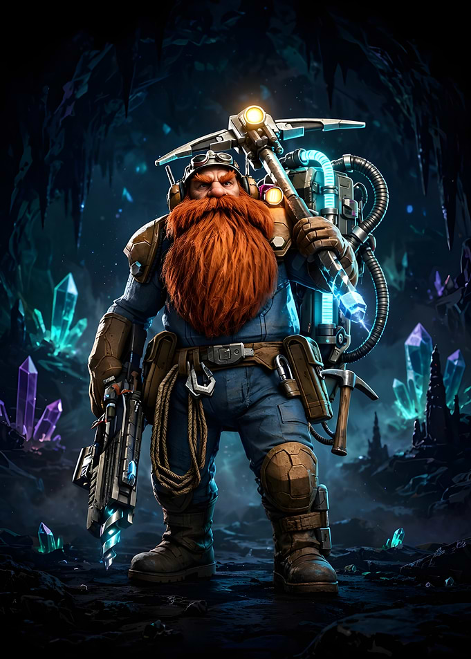 Deep Rock Galactic Dwarf Miner
