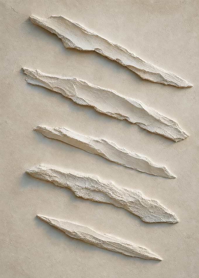 Minimalist Textured Stone Wall Art