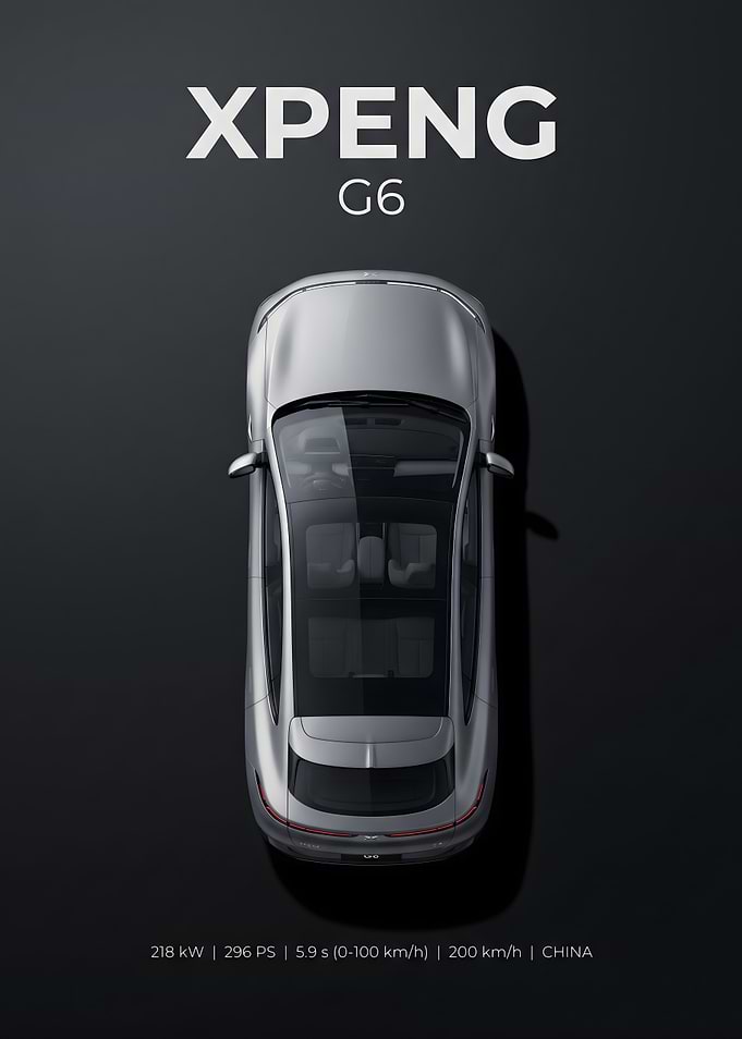 XPENG G6 Top View Advertisement