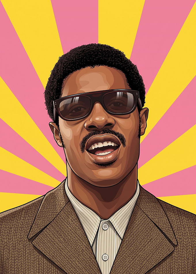 Stevie Wonder Pop Art Portrait