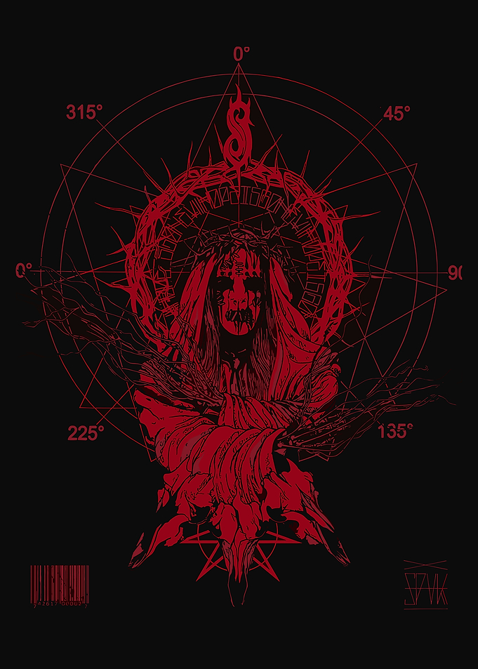 Slipknot Red Graphic Art Print