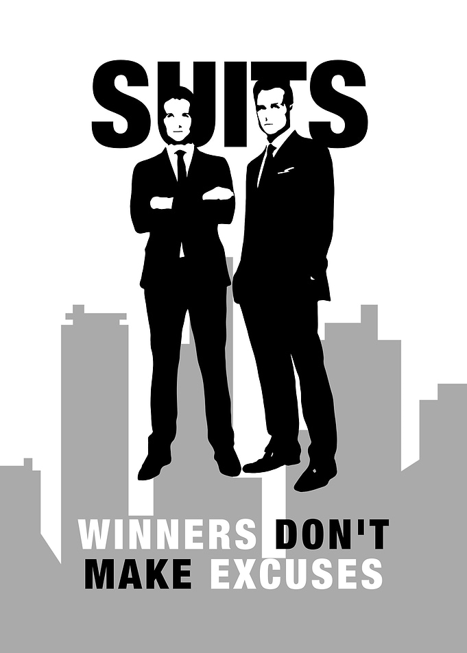 Suits TV Show Minimalist Poster
