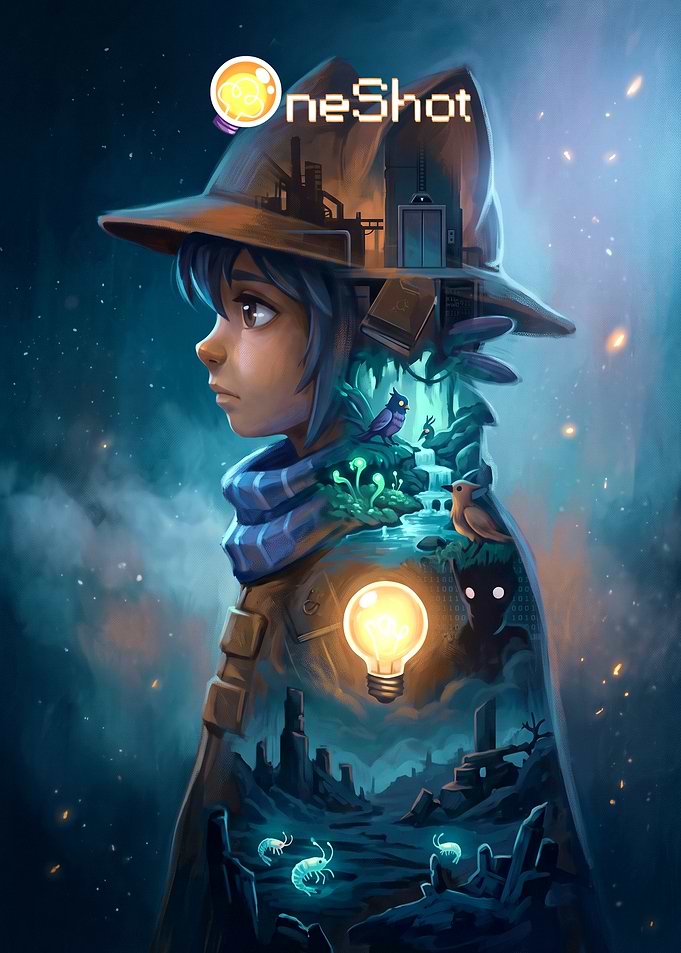OneShot Niko Double Exposure Art