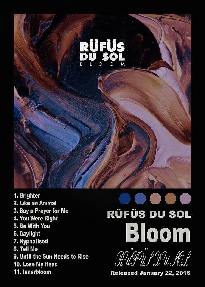 Rüfüs Du Sol Bloom Album Poster