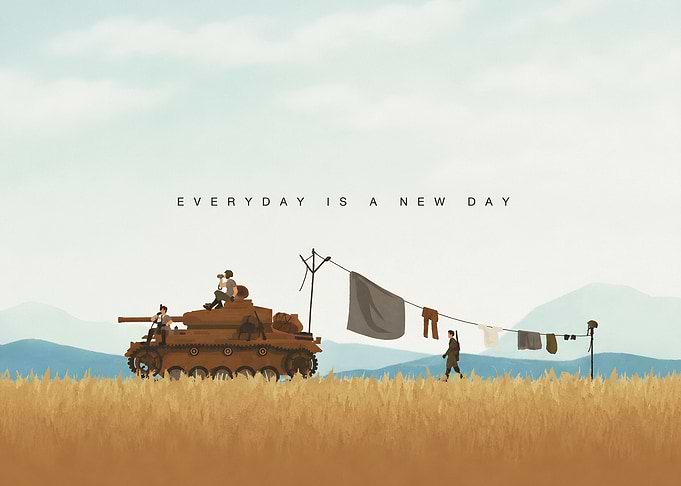 Everyday is a New Day Tank Art