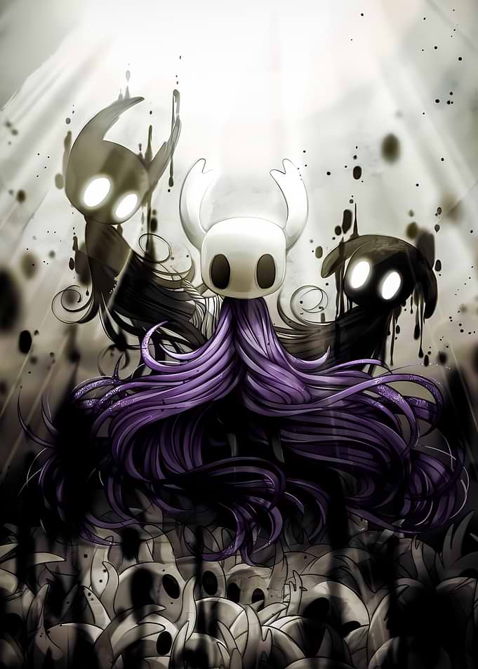 Hollow Knight Void and Shade Illustration