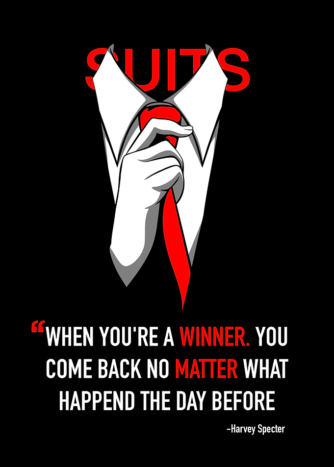 Suits Harvey Specter Quote Poster