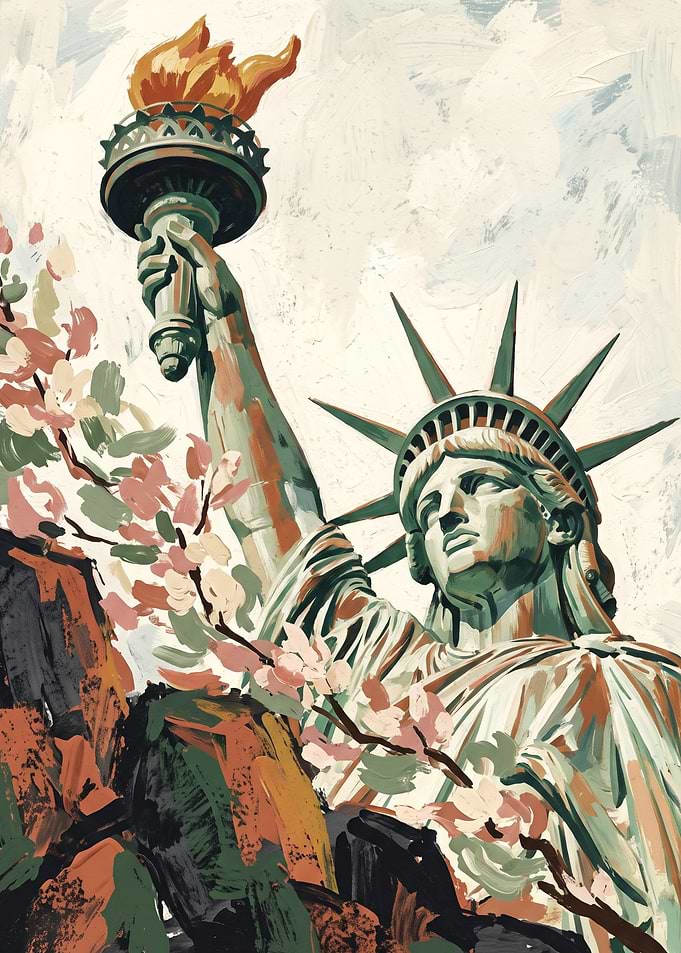 Statue of Liberty Artistic Illustration