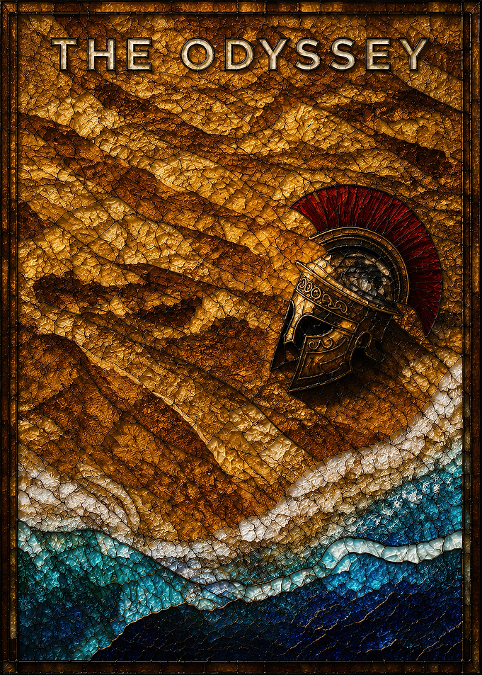 The Odyssey Stained Glass Poster