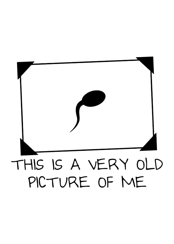 Funny Sperm Baby Photo Illustration