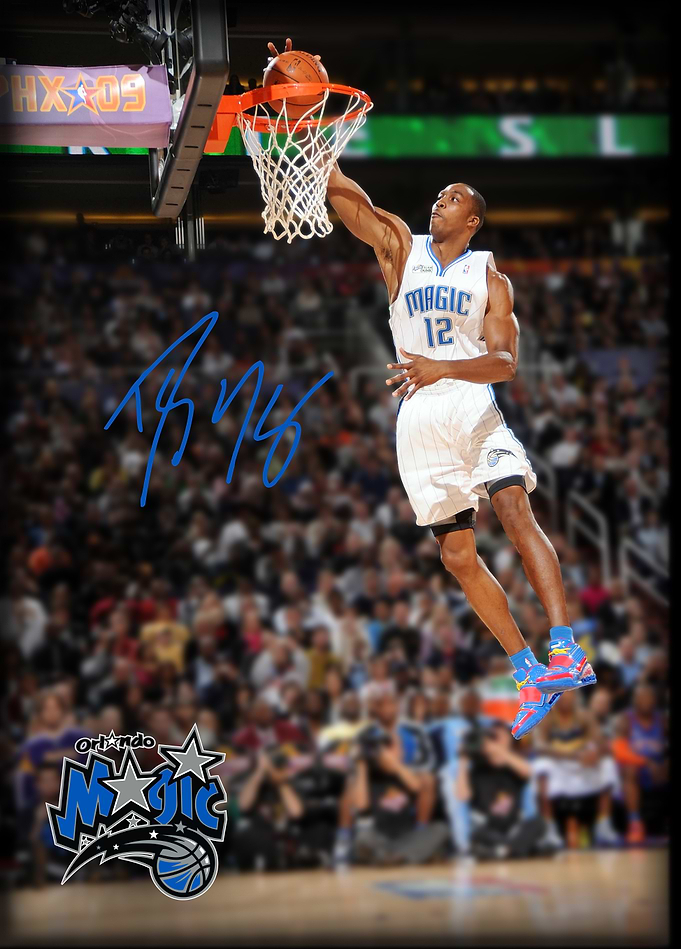 Dwight Howard Slam Dunk Autographed
