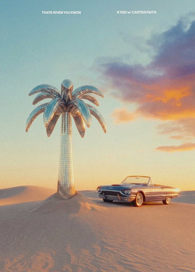Kygo Disco Palm Tree Desert Scene