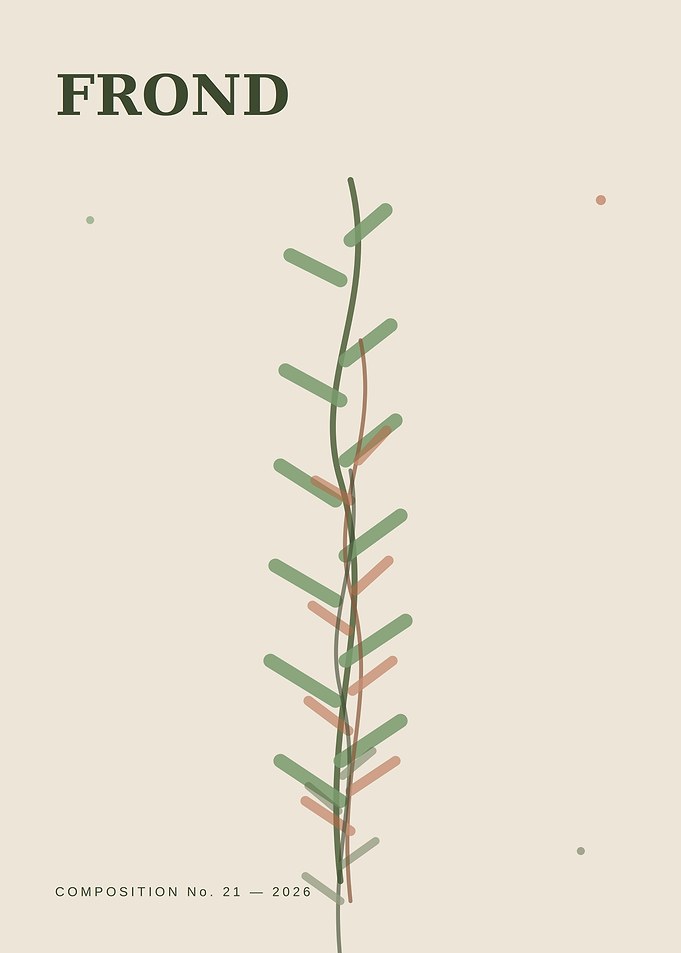 Minimalist Botanical Frond Wall Art