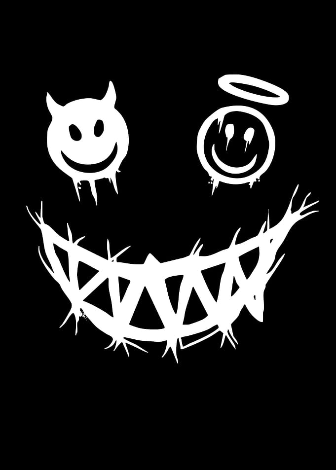 Duality Smiley Face Graphic