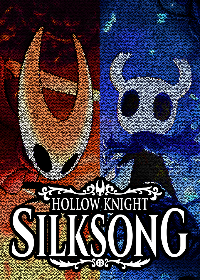 Hollow Knight Silksong Stained Glass Art