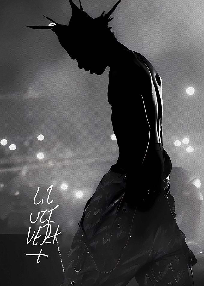 Lil Uzi Vert Silhouette Concert Poster