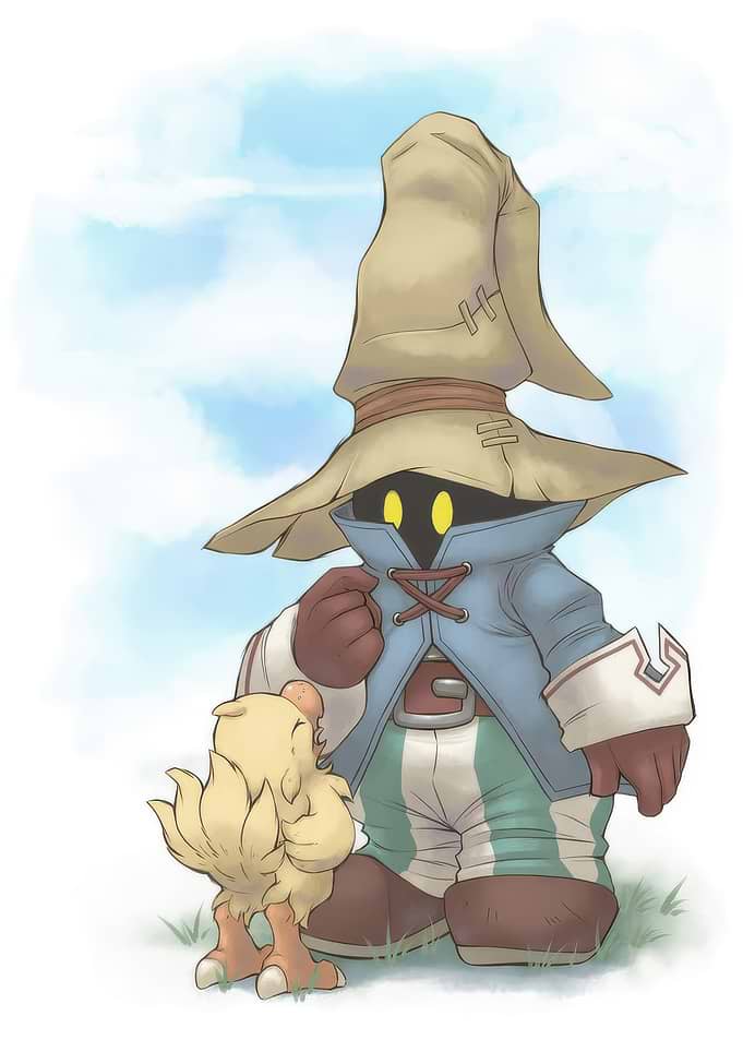 Vivi Ornitier and Chocobo Chick