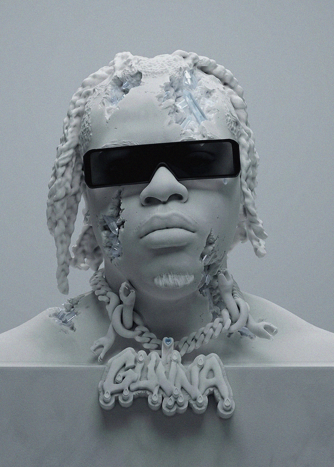 Gunna Stone Bust Sculpture
