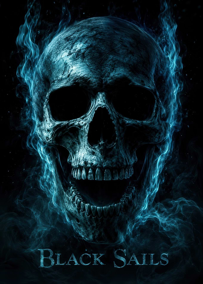 Black Sails Skull Poster