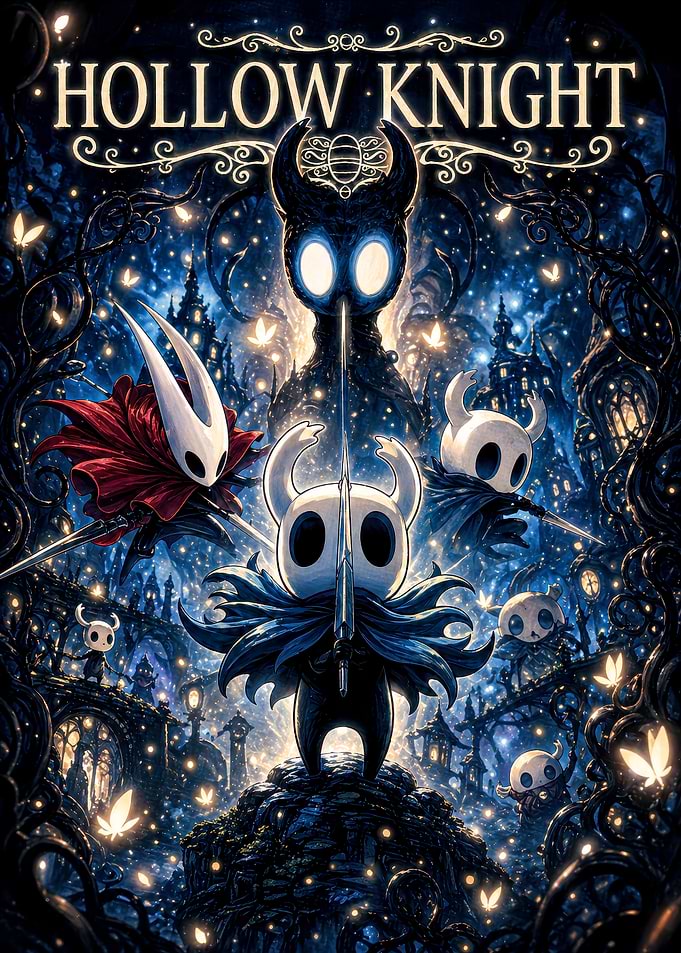 Hollow Knight Game Poster Art