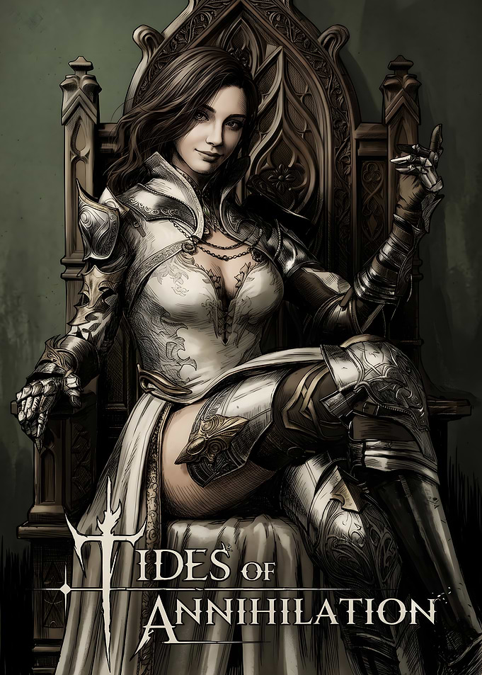 Queen in Armor on Throne