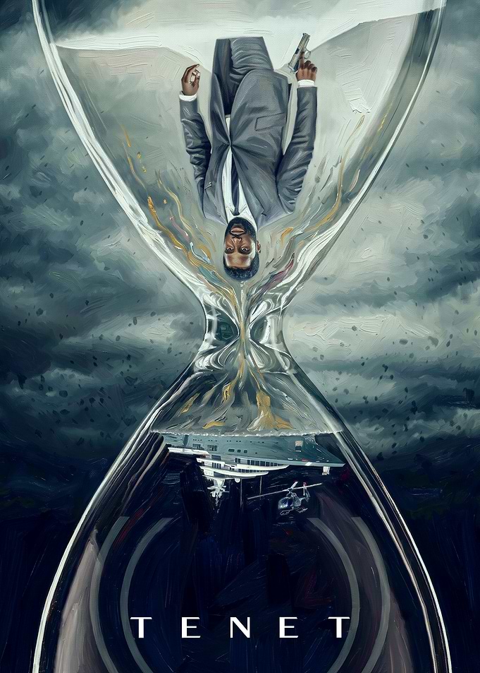 Tenet Movie Hourglass Poster