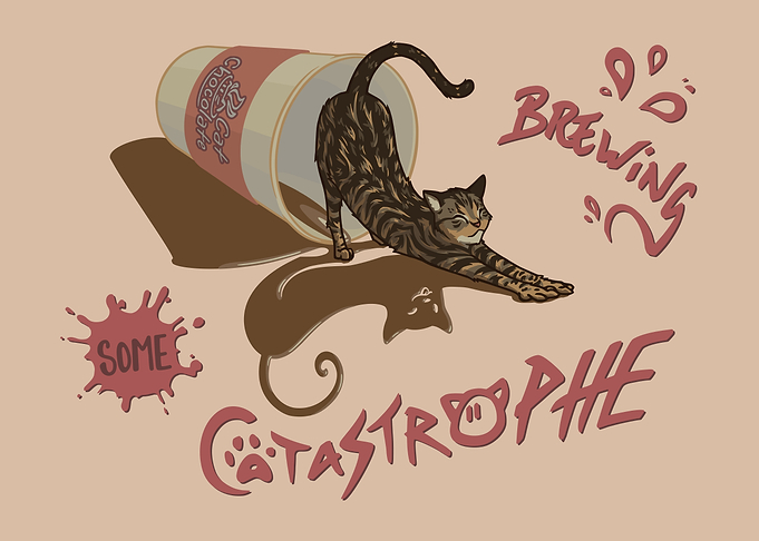 Cat Brewing Some Catastrophe
