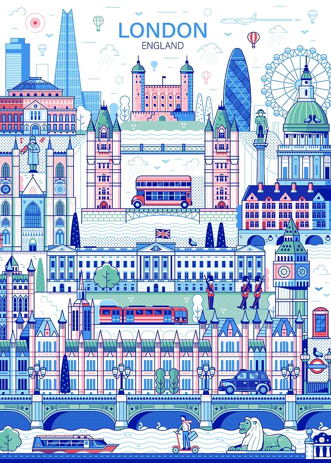 London Travel City Poster