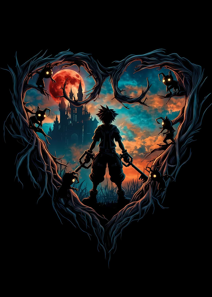 Kingdom Hearts Sora Heart Frame