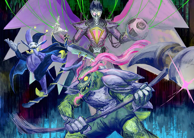 Deltarune Secret Bosses Fan Art