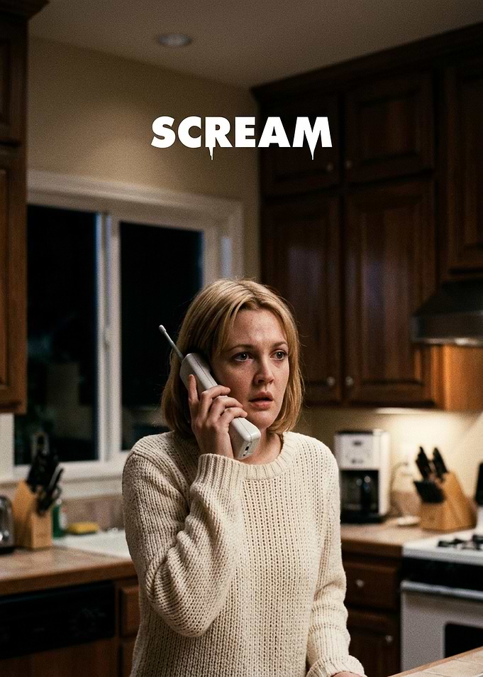 Scream Movie Poster Featuring Casey Becker