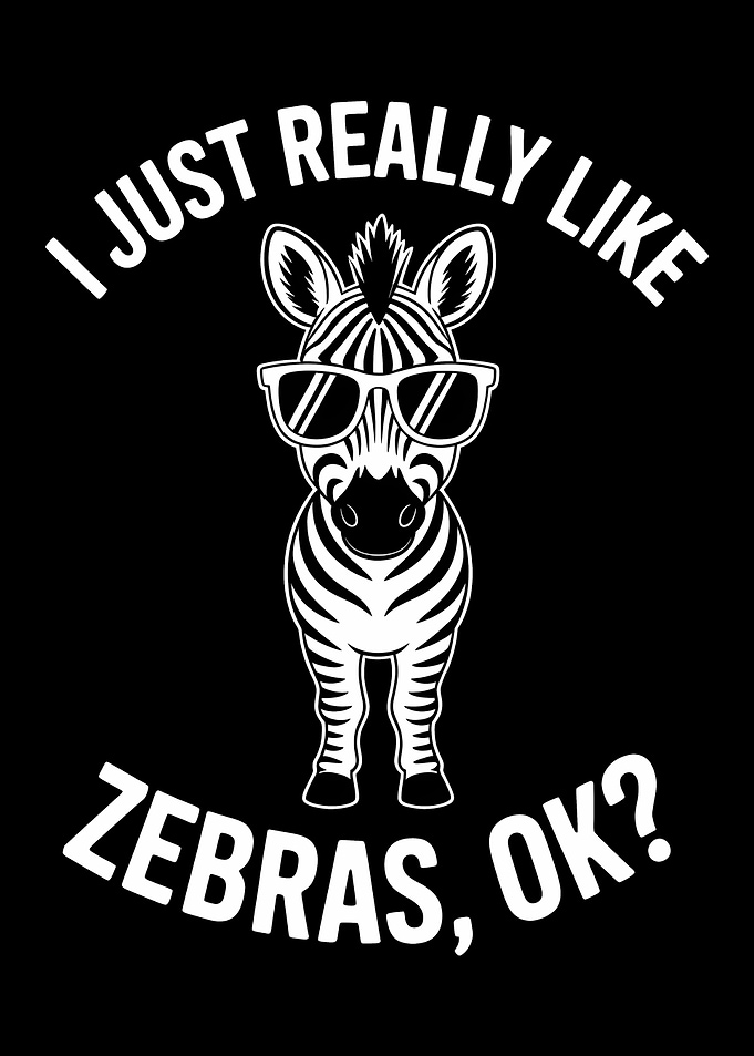 Cool Zebra Graphic Design